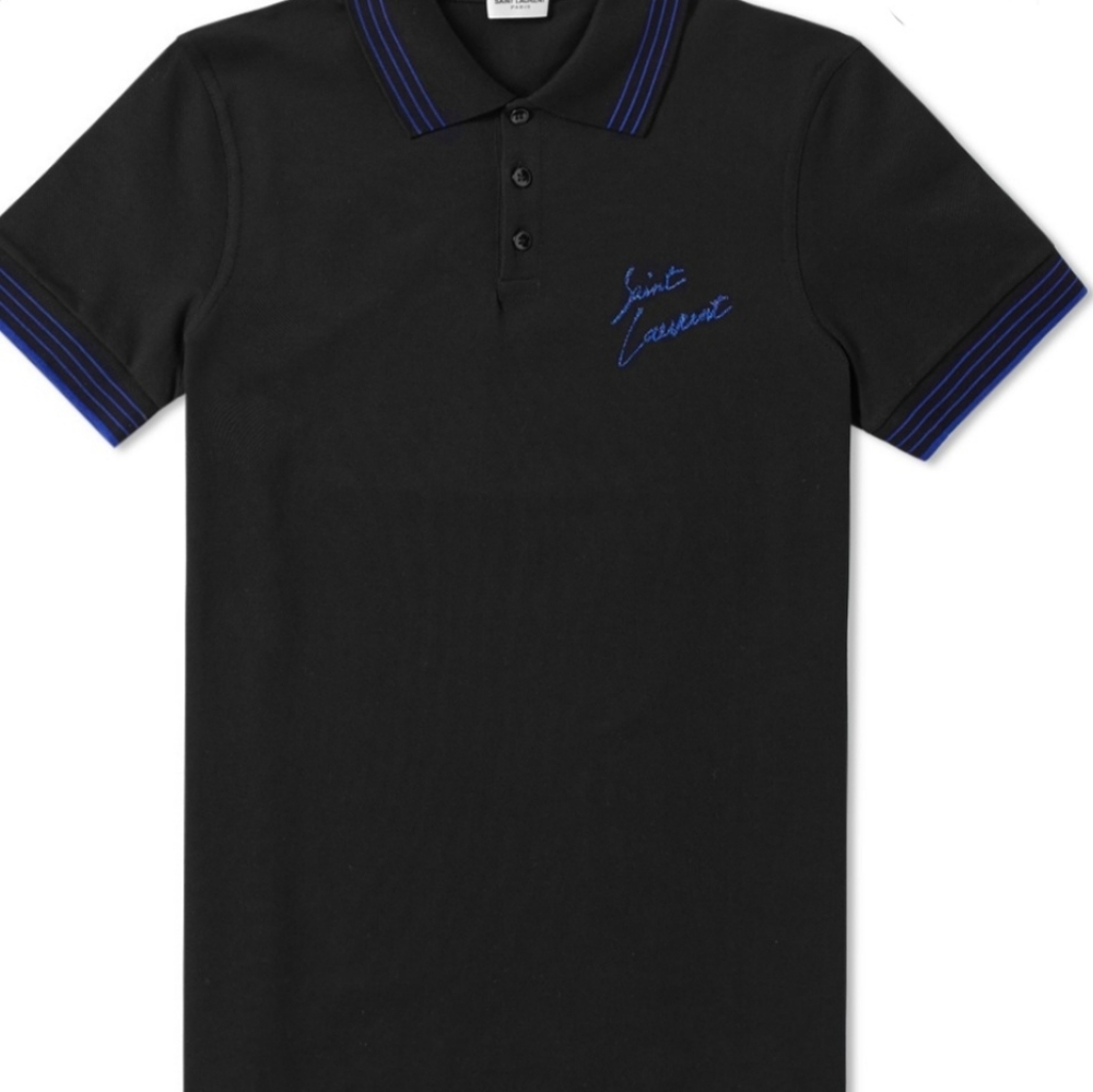 Saint Laurent signature script polo XL